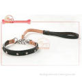 Luxury Real Leather Dog Choke Training Collar With Studs ,